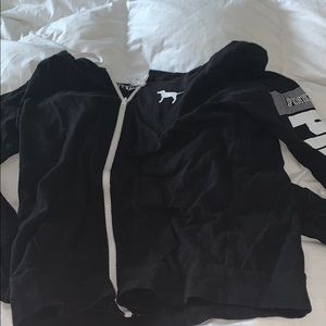 vs pink zip up
